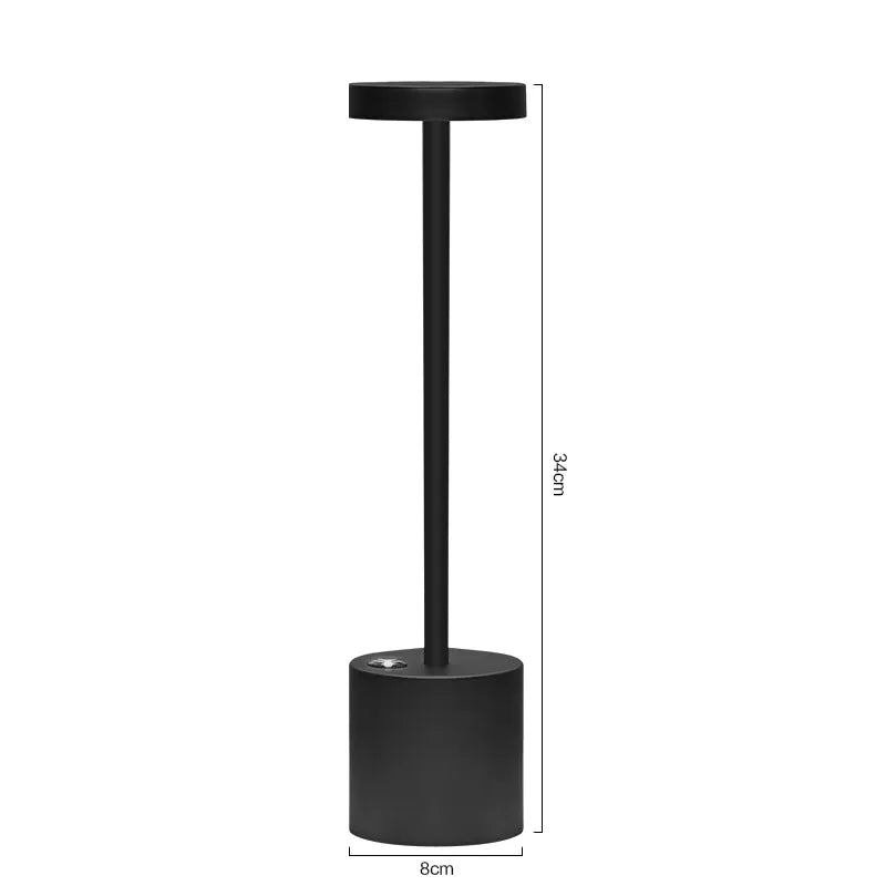 Abajur de Mesa Moderno LED Sem Fio e Recarregável - uniaodasofertas