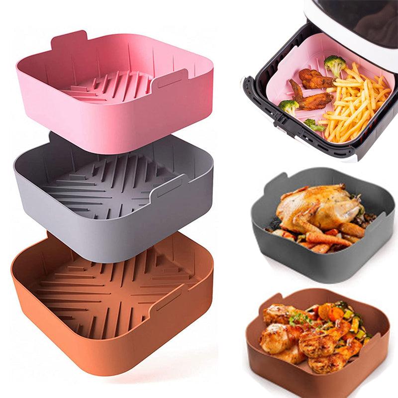 Bandeja Air Fryer Silicone Anti Sujeira Reutilizável - uniaodasofertas