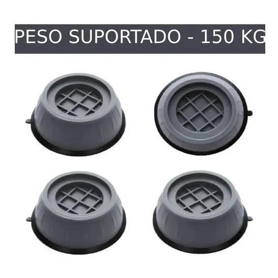 Pé Nivelador para Máquina de Lavar e Secar Kit 4 Peças Anti Vibração - uniaodasofertas